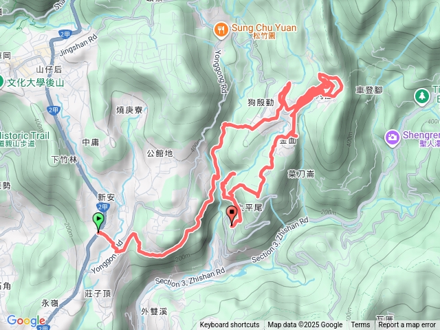 2025-08-22 狗殷勤古道連走溪山古圳─狗殷勤古道→登峰圳涵洞→坪頂新圳涵洞→坪頂古圳涵洞→大平尾山→溪山百年古圳→取水源頭瀑布預覽圖