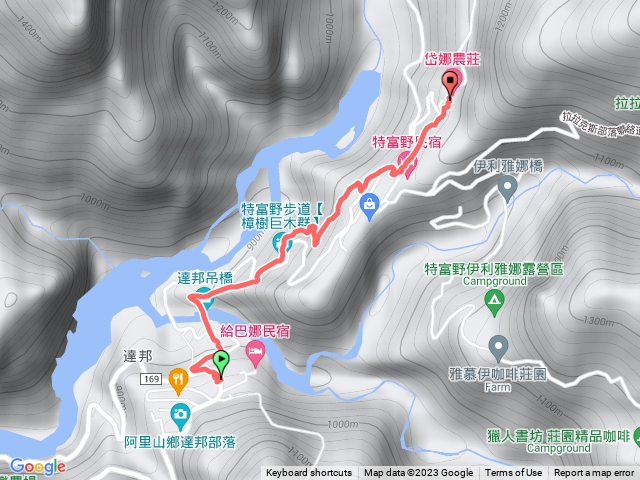 達邦經樟樹巨木往特富野