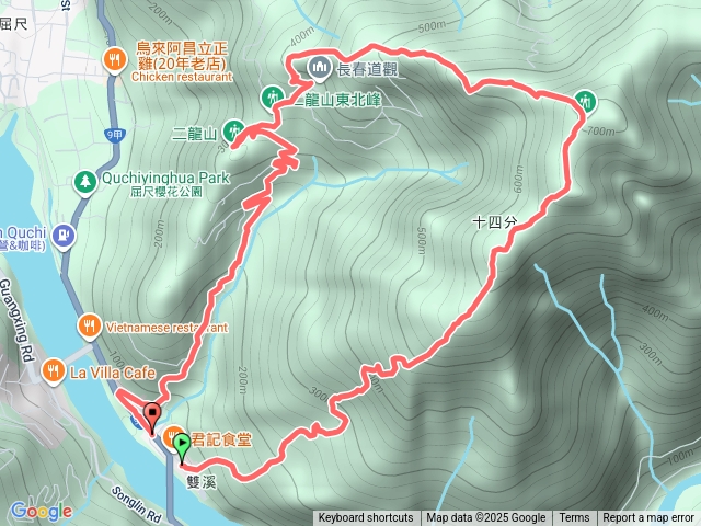直潭山、二龍山 O形縱走預覽圖