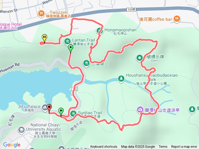 蘭潭後山步道O繞