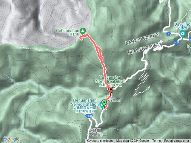 113.7.5pm14:18合歡山北（西）峰登山口