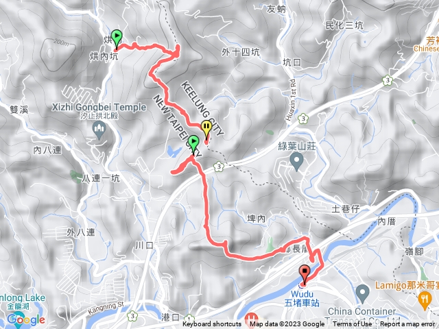 烘内站.刣狗寮山.圍貓尖鮕鮘坑山、110峰