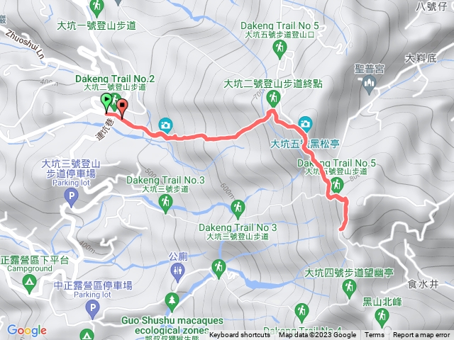 大坑二號上頭嵙亭