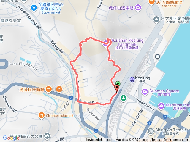 基隆地標虎仔山