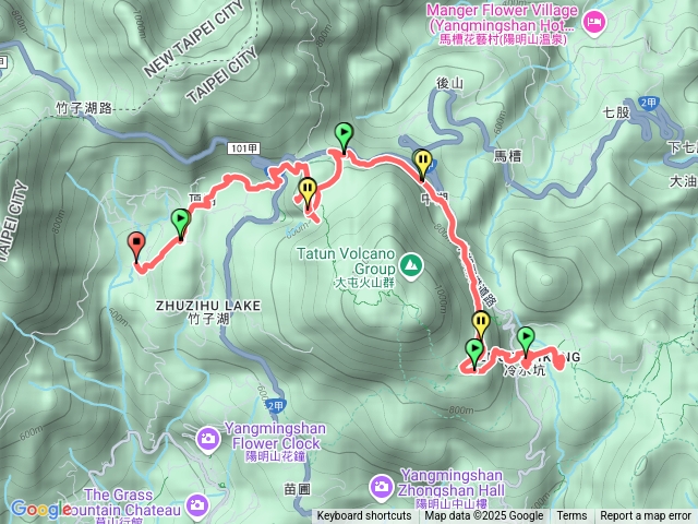 20250706冷水坑 菁山吊橋 牛奶湖 夢幻湖(山)  環七星山人車分道 七星瀑布 小油坑(山) 頂湖 黑森林 竹子湖