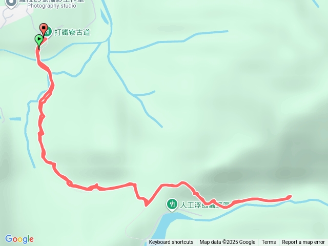打鐵寮古道往東興橋～大石頭