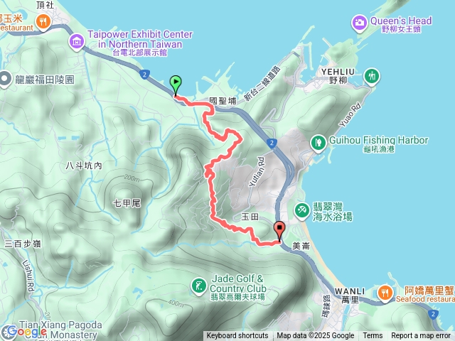 2025.11.01萬里國聖埔百合草原～神主嶺古道東線～有應公廟～神主嶺～碉堡稜線路～夏綠蒂山～北八斗山廢產道～玉田47號橋線～玉田古道口