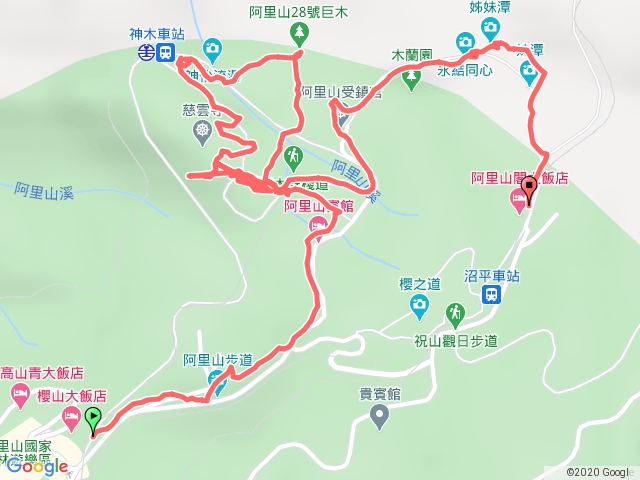 阿里山車站巨木棧道姊妹湖