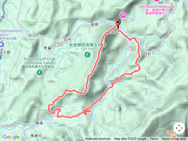 關西玉山赤柯山群峰O形