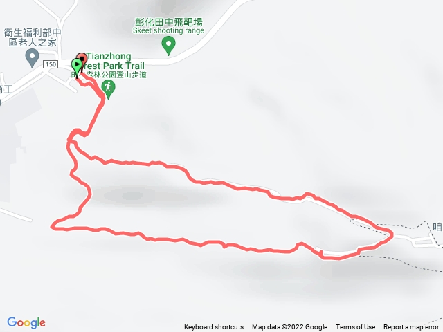 田中森林步道o型紅稜段上