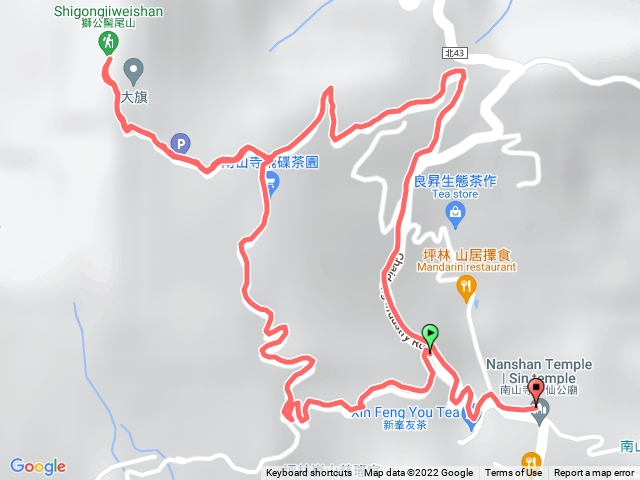 南山寺 獅公髻尾山