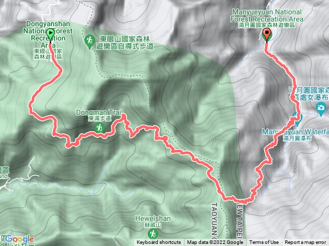 東滿步道-東眼山到滿月園20220917