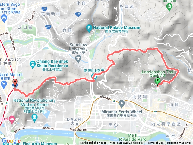 金面山到老地方