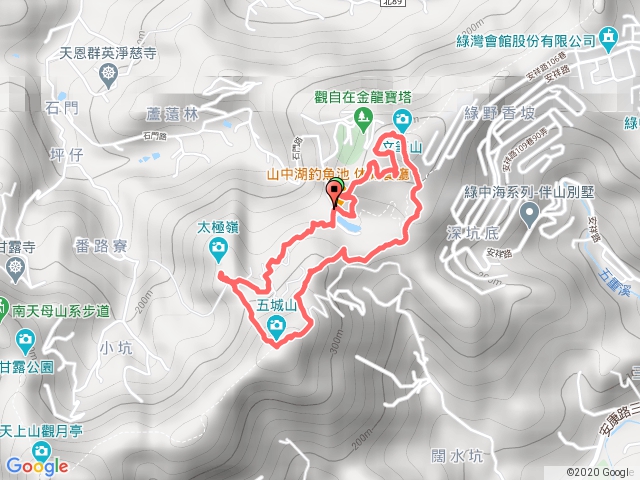 山中湖文筆山將軍嶺五城山太極嶺O型20180530