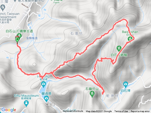 打鐵寮古道、石厝坑山、白石山