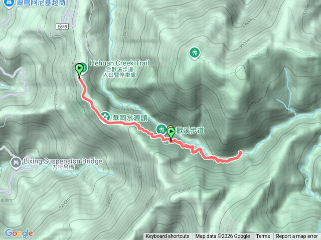 合歡溪步道預覽圖