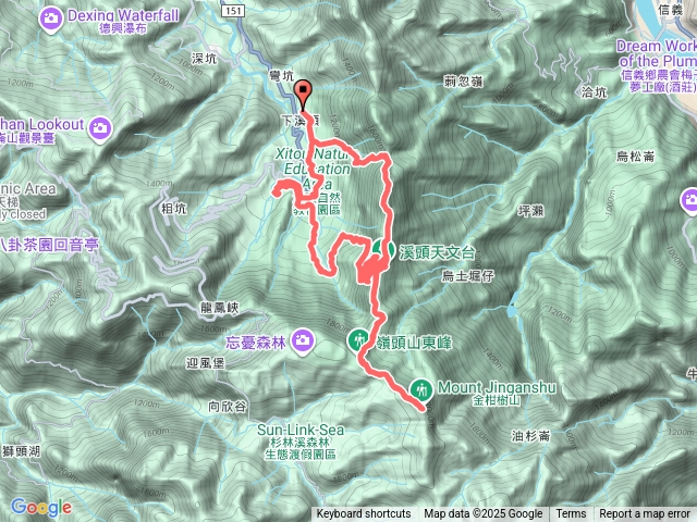 鳳凰北嶺線上鳳凰南峰、金柑樹山下溪頭森林遊樂區(2025-12-25金牌)預覽圖