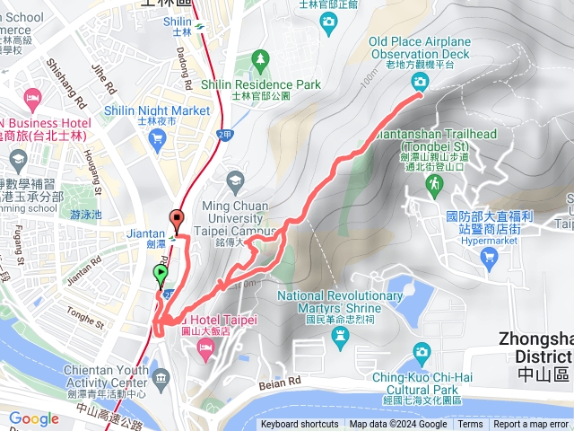 劍潭山+老地方來回預覽圖