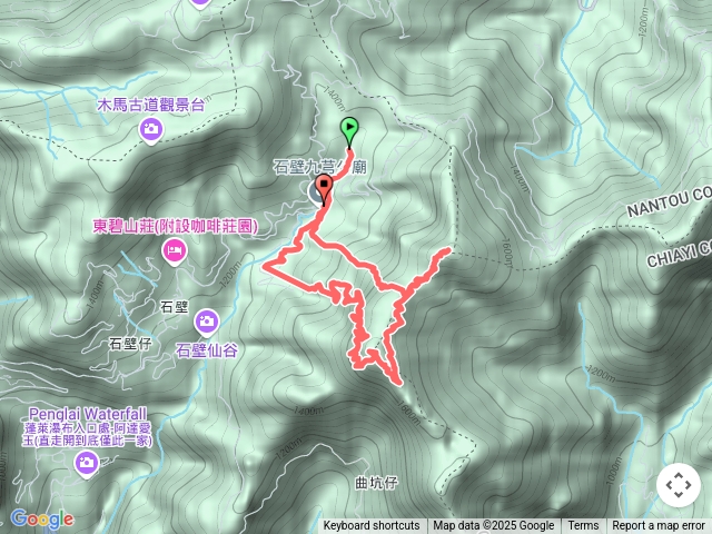 石壁山雲嘉南峰步道預覽圖