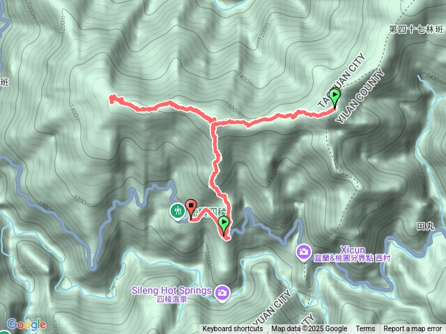 庫魯山萱源山復興尖山T型縱走