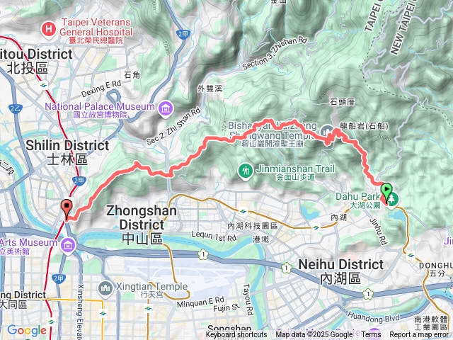 20250713台北大縱走第五段（大湖公園到劍潭捷運站）yaya