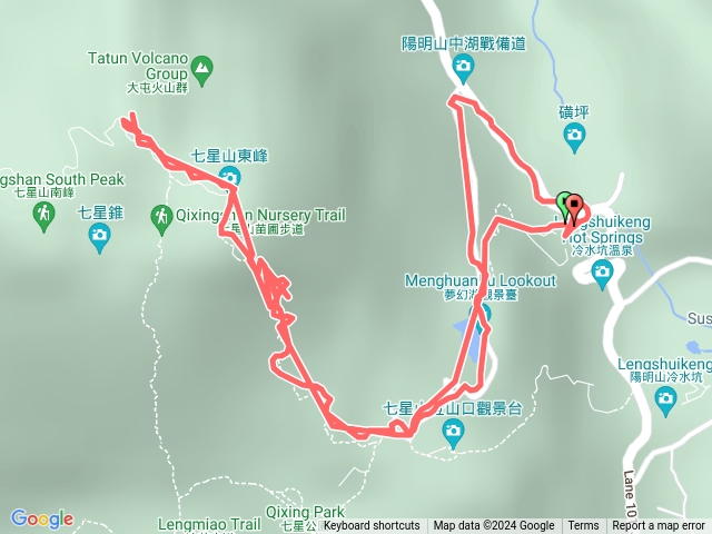 七星山主峰，東峰
