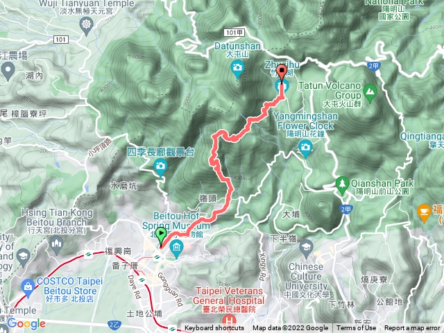新北投中正山竹子湖