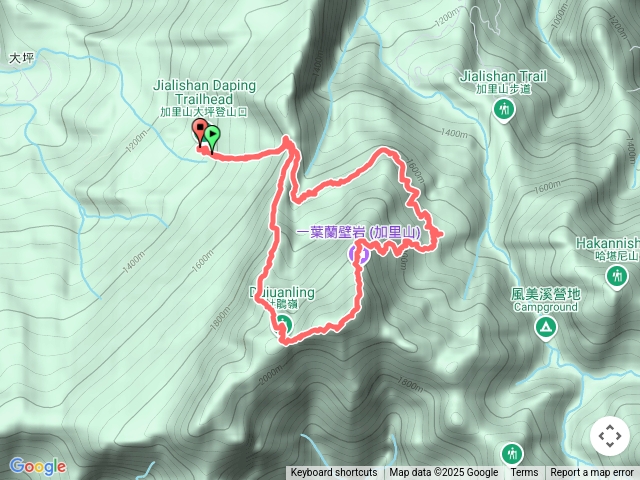 加里山大坪口登山
