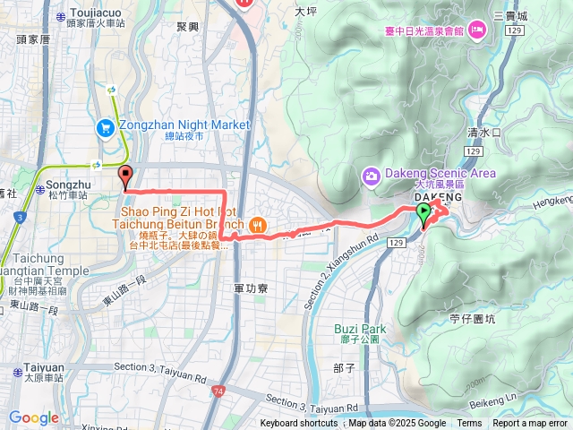 南觀音山至松竹火車站預覽圖