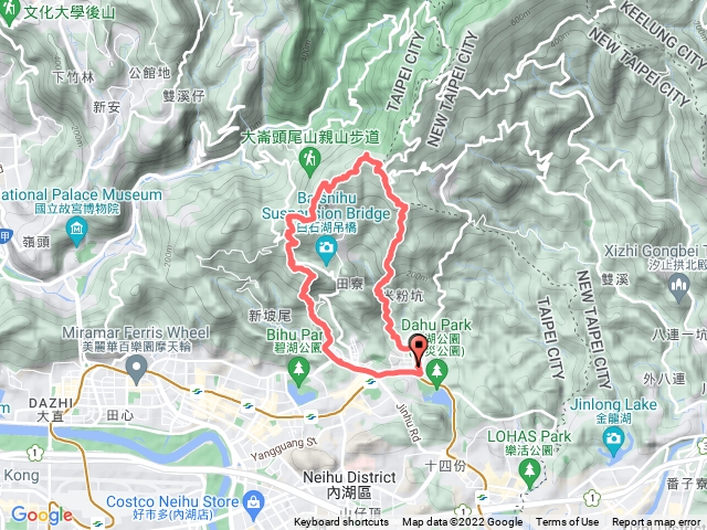 龍船岩開眼山白石湖山碧山大崙頭山忠勇山