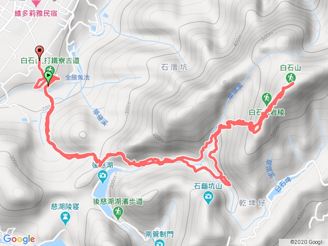 打鐵寮古道上白石山