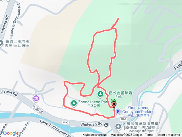 豐原中正公園後山步道