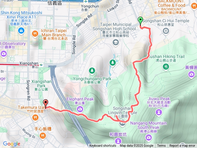 松山奉天宮～象山步道