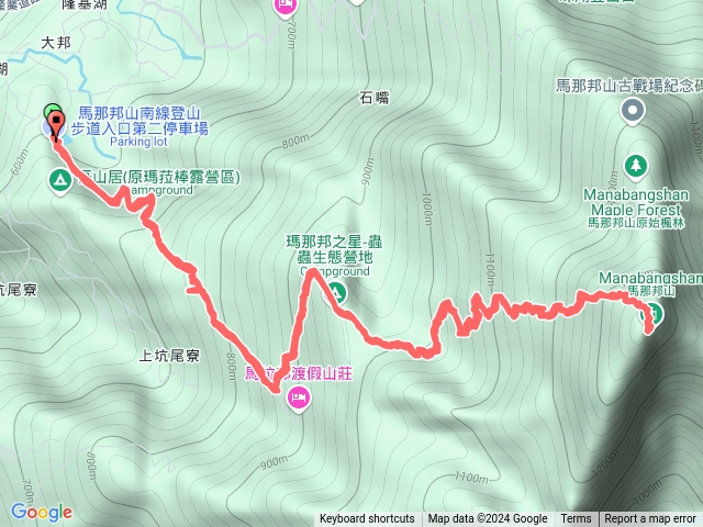 馬那邦山南線登山口