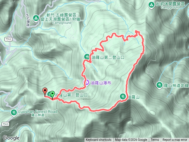 油羅山第一登山口上，第三登山口下預覽圖