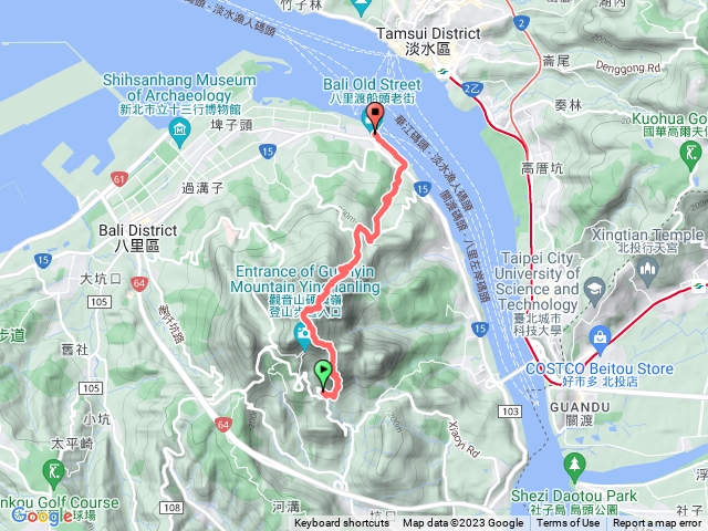 ⛰️觀音山硬漢嶺下八里渡船頭-📆2023.05.28