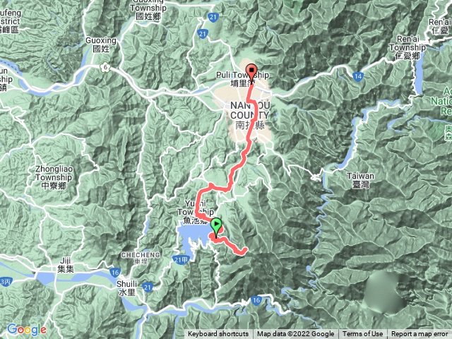 水社大山-青年活動中心起登