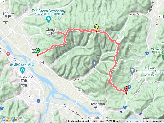 2021/12/19-A上B下，石壁潭山、中坑山、牛欄窩山、下橫坑山、雞寮坑山、南何山、南何山南峰、二確山