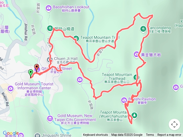 無耳茶壺山步道（經黃金獵犬岩）