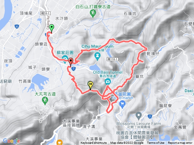 頭寮生態步道-草嶺山-打鐵寮古道-石龜坑山-總督府步道-頭寮山(2022-11-6)