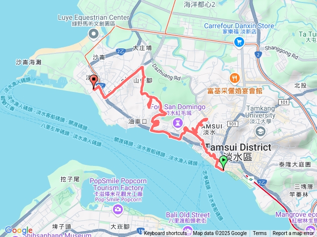 淡水捷運木下靜崖淡水禮拜堂淡江中學一滴水紀念館輕軌漁人碼頭站預覽圖