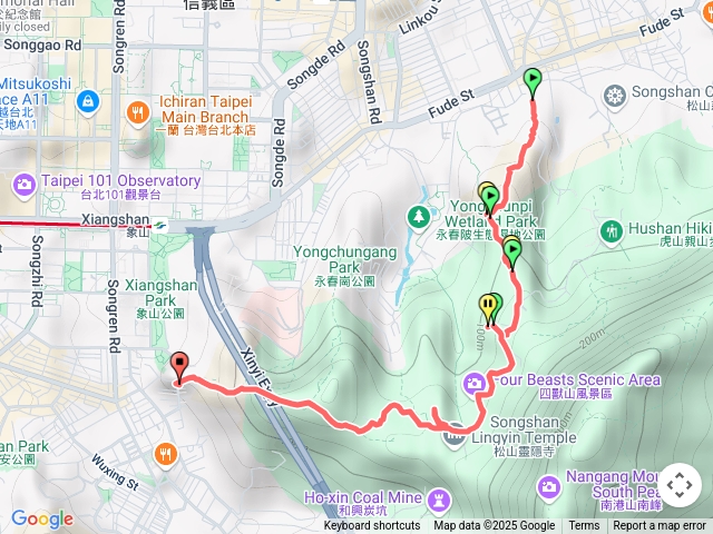 2025.06.28四獸山路線