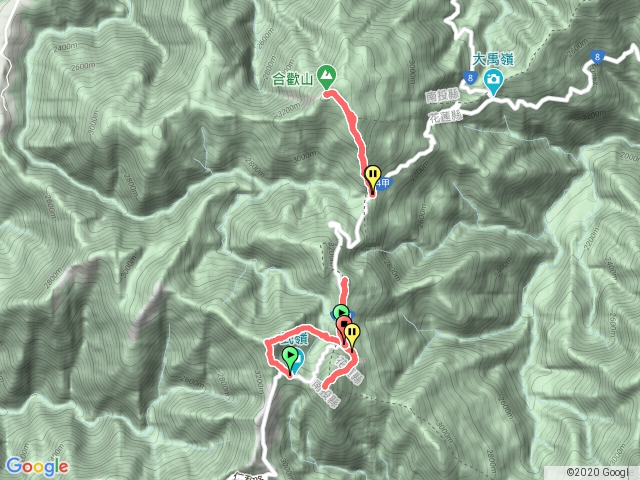 合歡主北東+石門山