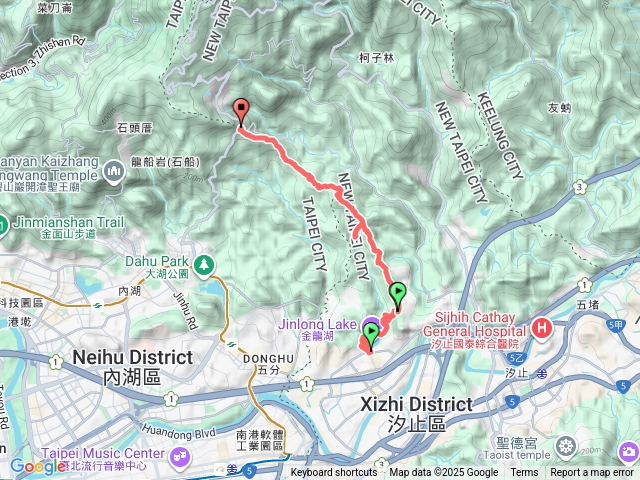 金龍湖老鷲尖水尾潭大邱田