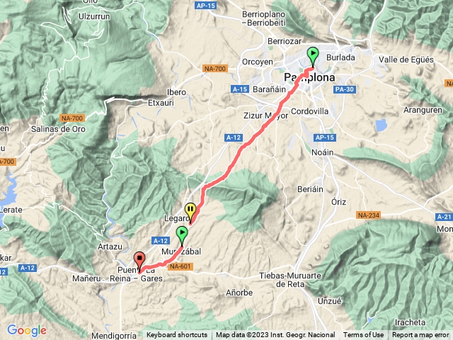 Pamplona to Puente la Reina
