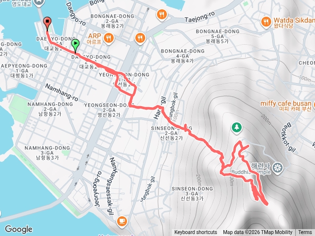 韓國釜山、影島蓬萊山（Bongnaesan Mountain)