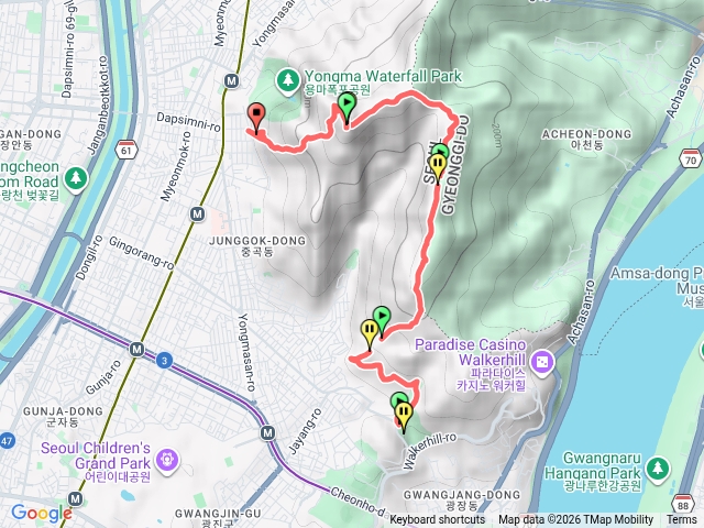 首爾峨嵯山龍馬山