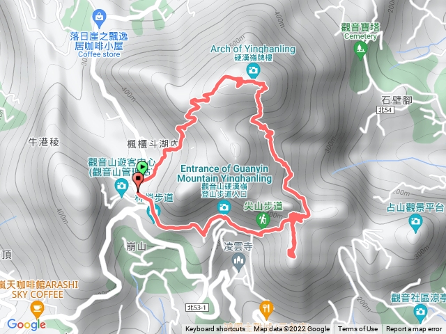 風櫃斗湖－硬漢嶺－北橫古道－鷹仔尖－淩雲禪寺