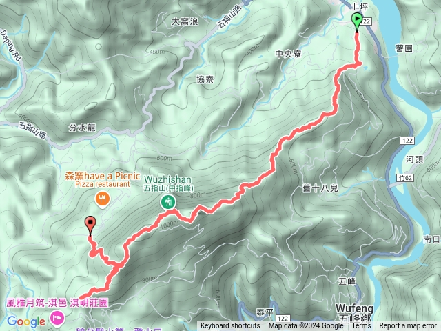 上坪山五指山大隘山縱走預覽圖