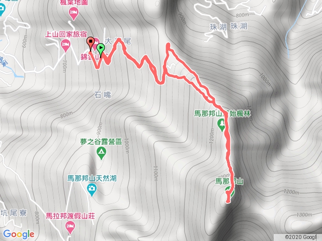 馬拉邦山上湖登山口